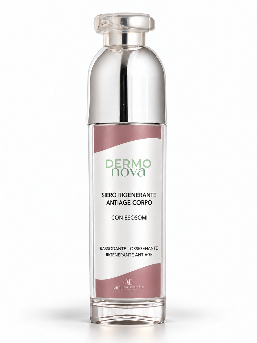 Siero esosomi corpo Dermonova, flacone airless da 120 ml